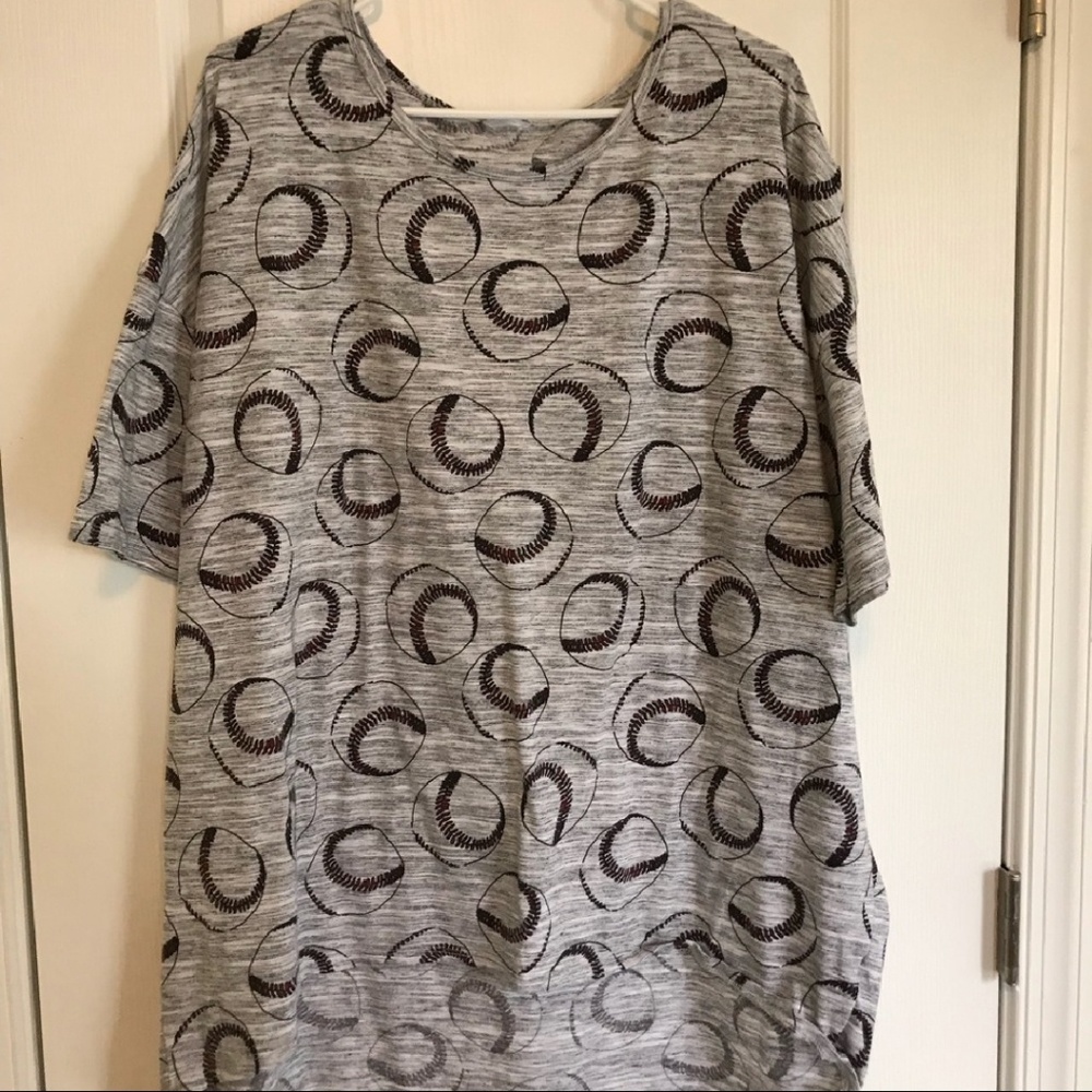 Lularoe Baseball print Irma MAJOR UNICORN